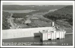 Brazos River and Possum Kingdom Dam Postcard