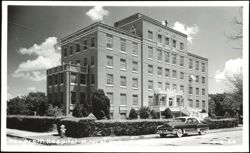 Nazareth Hospital building exterior with classic car Postcard