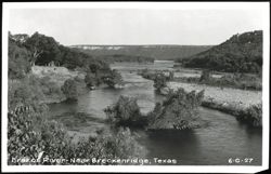 Brazos River Near Breckenridge Postcard