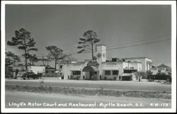 Lloyd's Motor Court and Restaurant Exterior View Postcard