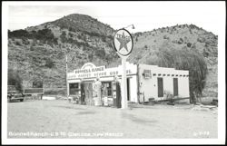 Bonnell Ranch Cafe Market Store Gas Station, Glencoe, New Mexico Postcard
