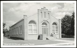 Church Of Christ - Uvalde, Texas Postcard