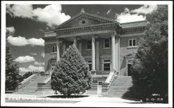 First Christian Church, classical facade Postcard