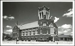 First Presbyterian Church with Gothic Tower Postcard