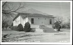 First Baptist Church, Baird Postcard