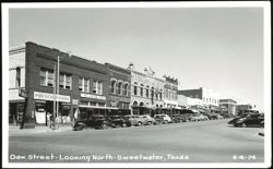 Oak Street Looking North, Sweetwater Postcard