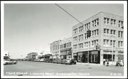 Third Street - Looking West Postcard