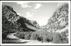 Highway Scene In The Chisos Mountains, Big Bend National Park Postcard