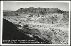 Looking Toward Horse Head Mountain - Big Bend National Park Postcard
