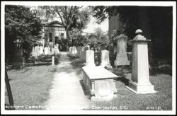 Historic Cemetery - St. Philip's Church Postcard