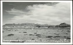 Chisos Mountains - Big Bend National Park - Seen From Study Butte Postcard