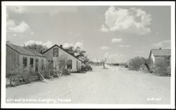 Street Scene in Langtry, Texas Postcard