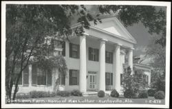 Oak Lawn Farm - Home of Max Luther Postcard