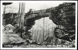 Natural Bridge, Cumberland Mountains, Sewanee Postcard