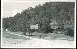 Martin Springs Tourist Camp with Sign and Cabins Postcard