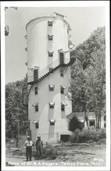 Dr. W. A. Rogers Home, Tellico Plains - Cylindrical House Postcard