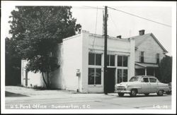 U.S. Post Office, Summerton, SC Postcard