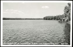 St. John's River at Lake George, Waterside Cabin Postcard