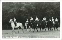 A Favorite Sport at Camp Maria Postcard