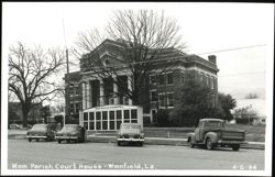 Winn Parish Court House with Honor Roll Postcard