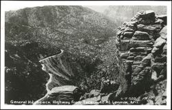 General Hitchcock Highway from Tucson to Mt. Lemmon Postcard