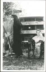 400 lb. bear killed by B.G. Foster Postcard