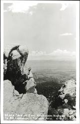 Stone Face on Gen. Hitchcock Highway to Mt. Lemmon Postcard