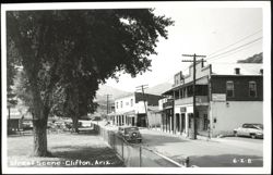 Street Scene, Clifton, Arizona Postcard