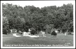 Camp at Van's Branch Dock on Dale Hollow Lake Postcard