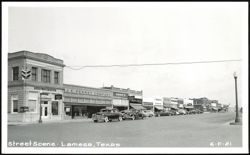 Street Scene with J.C. Penney, Masonic-Lindsey Building, Lamesa Postcard