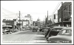 Washington Street Looking South, Marshall, Texas Postcard