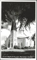 First Baptist Church, Marshall, Texas Postcard