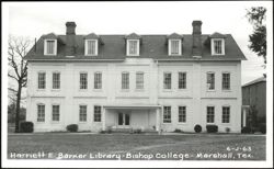 Harriett E. Barker Library - Bishop College Postcard
