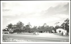 El Patio Motel with Cars and Sign, Myrtle Beach, SC Postcard