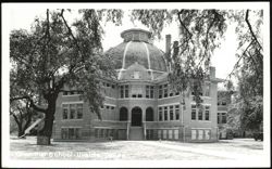 Grammer School Building with Dome and Cupola Postcard