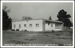 Home Economics Building, High School Postcard