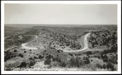 Palo Duro Canyon State Park winding road view Postcard
