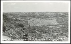 View From Road In Palo Duro Canyon State Park Postcard