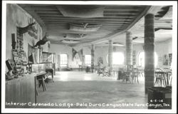 Interior Caranado Lodge, Palo Duro Canyon State Park Postcard