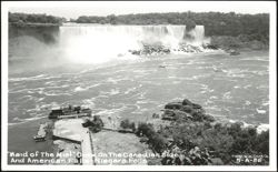 Maid Of The Mist' Dock On The Canadian Side And American Falls - Niagara Falls Postcard