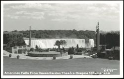 American Falls From Oakes Garden Theatre Postcard