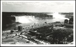 Oakes Garden Theatre and Niagara Falls Postcard
