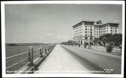 Murray Boulevard and Fort Sumter Hotel - On The Bay Postcard