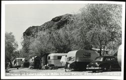 Trailers at Echo Lodge - 6 Miles below Parker Dam Postcard