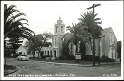 First Presbyterian Church, Dunedin, Florida Postcard