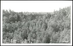 Natural Bridge from Lookout Point Postcard
