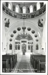 St. Nicholas Greek Orthodox Church Interior Postcard