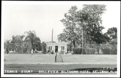 Tennis Court at Belleview Biltmore Hotel Postcard