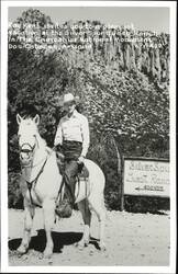 Ray Kent at Silver Spur Guest Ranch, Chiricahua National Monument Postcard