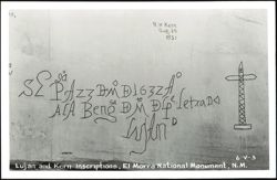 Lujan and Kern Inscriptions, El Morro National Monument Postcard